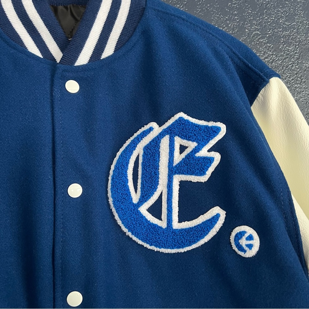 Ethika Monogram Blue Varsity Jacket - Picture 3 of 4